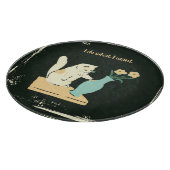 Cat Cat Cutting Board "I Do What I Woll" Schneidebrett (Ecke)