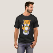 Cat Cat Eating Spaghetti Cat Quotes T-Shirt (Vorne ganz)