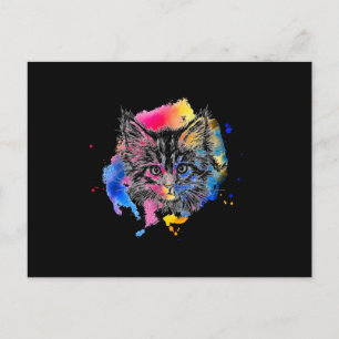 Cat Cat Lover Cats Hangover Kitten Pet Geschenk Id Postkarte