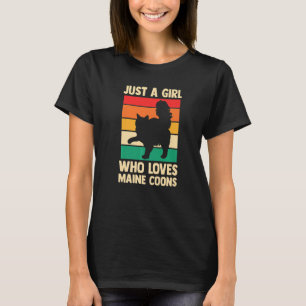 Cat Cat Mommy Just a Girl, die Lieben Coons Mainst T-Shirt
