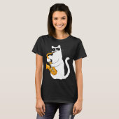 Cat  Cat Saxophone Tee  Cat Sax (Vorne ganz)
