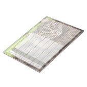 Cat Cat Weekly Personalisiert Menu Plan Notepad Notizblock (angewinkelt)