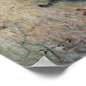 Cat Caught a Bird, Bruno Liljefors Poster (Ecke)