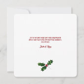 Cat Chaos Weihnachtsbaum Design Wasserfarbe Einladung (Rückseite)