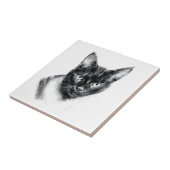 Cat Charcoal Fliese (Seite)