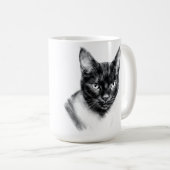 Cat Charcoal Kaffeetasse (VorderseiteRechts)
