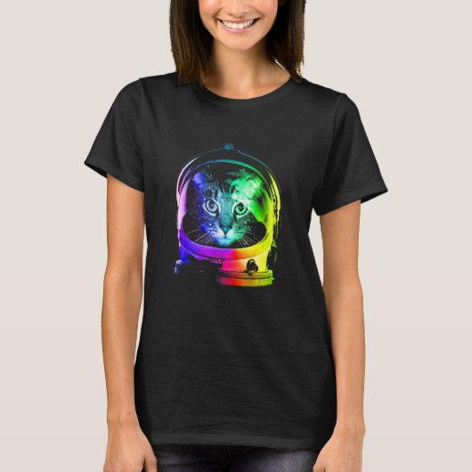 Cat Chat Astronaut Essential T-Shirt (Vorderseite)