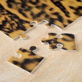 Cat cheetah Print geometrische Kunst Puzzle (Seite)