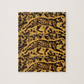 Cat cheetah Print geometrische Kunst Puzzle (Vertikal)