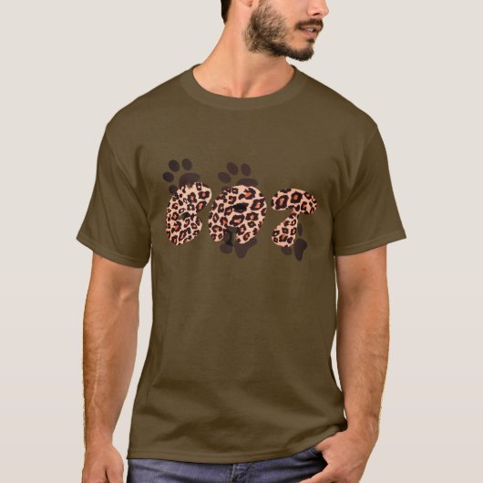 Cat & Cheetah thematisch Unisex T-Shirt (Vorderseite)