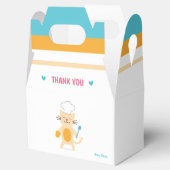 Cat Chef Personalized Kids Favor Box Geschenkschachtel (Geöffnet)