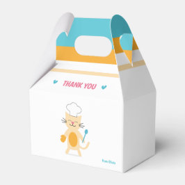 Cat Chef Personalized Kids Favor Box Geschenkschachtel