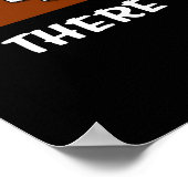 Cat Chemistry Teacher Funny No Reaction Joke Poster (Ecke)