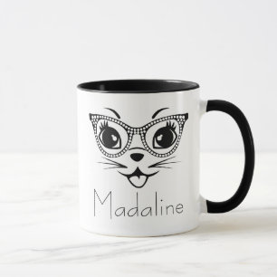 Cat Chic Black and White Tasse