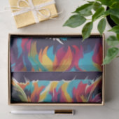 Cat Chic: Farbenfrohe Pop Kunst Katze in Sonnenbri Seidenpapier (Geschenk)