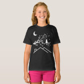 Cat Chilling under the Night Sky - Kid's T-Shirt (Vorne ganz)