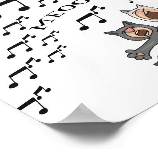 Cat Choir Poster (Ecke)