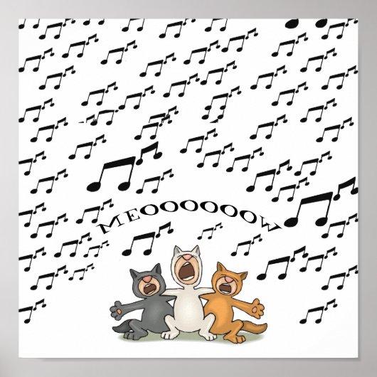 Cat Choir Poster (Vorne)