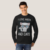 Cat Christian Gif I Love Math And Cats T-Shirt (Vorne ganz)