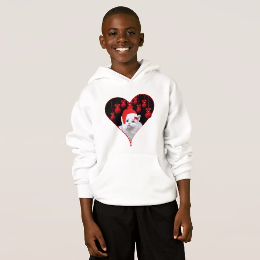 Cat Christmas - Adorable and Festive Feline Design Hoodie (Vorne ganz)