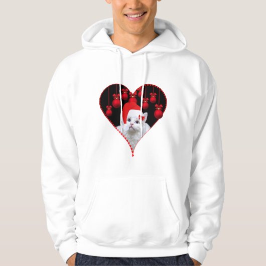 Cat Christmas - Adorable and Festive Feline Design Hoodie (Vorderseite)