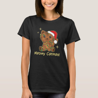 Cat Christmas Animals Cute Cats Meowy Catmas 7 T-Shirt