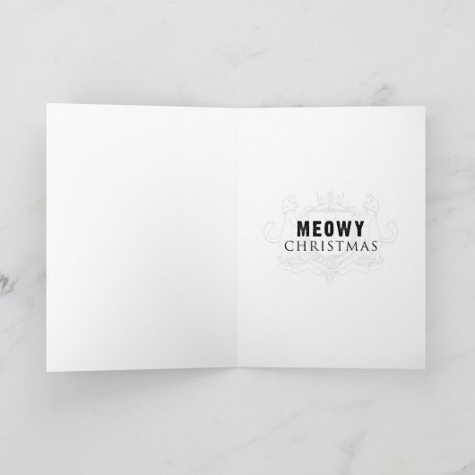 Cat Christmas Card Bohemisch Catsody Karte (Innenseite)