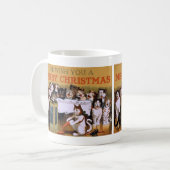 Cat Christmas Choir Kaffeetasse (Vorderseite Links)