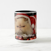 Cat Christmas Custom Foto Tasse (Zentrum)