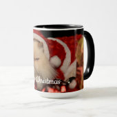 Cat Christmas Custom Foto Tasse (VorderseiteRechts)