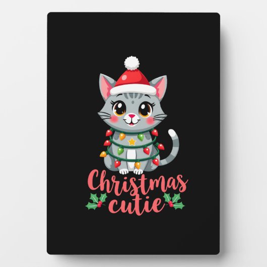 Cat Christmas Cutie Cats Christmas T-Shirt for Men Fotoplatte (Vorderseite)