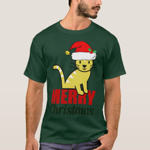 Cat Christmas Frohe Weihnachten Kitty T-Shirt