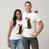 Cat Christmas Funny Meowy Weihnachtsbaum Katze T-Shirt (Unisex)