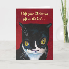 Cat Christmas Geschenk Feiertagskarte
