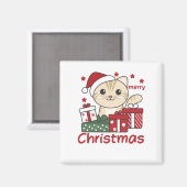 Cat Christmas Gift Winter Animals Cats Magnet (Vorderseite/Rückseite)