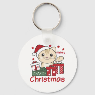 Cat Christmas Gift Winter Animals Cats Schlüsselanhänger