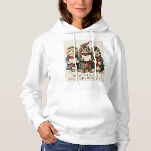 Cat Christmas Hoodie (Vorderseite)