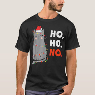 Cat Christmas Kinder Funny Santa Cat Christmas Lig T-Shirt
