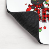 Cat Christmas Light Reindeer Santa Bruh Funny  Mousepad (Ecke)