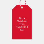 Cat Christmas Lights Funny Meowy und hell Geschenkanhänger (Rückseite)