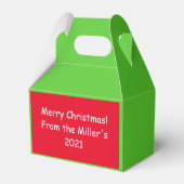 Cat Christmas Lights Funny Meowy und hell Geschenkschachtel (Rückseite)