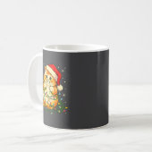 Cat Christmas Lights Santa Hat Xmas Cats Lover Pet Kaffeetasse (Vorderseite Links)