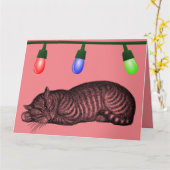 CAT CHRISTMAS MEOWY BIG CARD KARTE (Gelbe Blume)