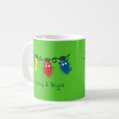 Cat Christmas Meowy und Bright Kaffeetasse (Vorderseite Links)