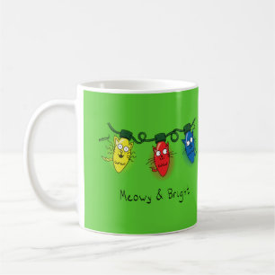 Cat Christmas Meowy und Bright Kaffeetasse