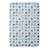 Cat Christmas Pattern Badematte (Vorderseite Vertikal)