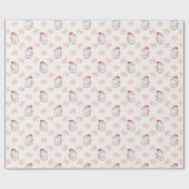 Cat Christmas Pattern Geschenkpapier (Flach)