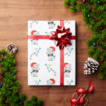 Cat Christmas Pattern Geschenkpapier<br><div class="desc">Katzen Weihnachtswackelpapier.</div>