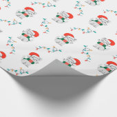 Cat Christmas Pattern Geschenkpapier (Ecke)