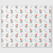Cat Christmas Pattern Geschenkpapier (Flach)